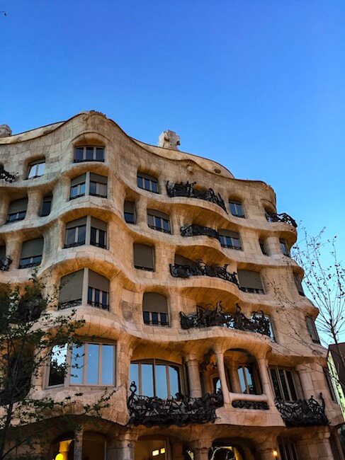 Casa Milà in Barcelona von außen