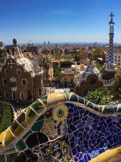 Park Güell Ausblick Barcelona