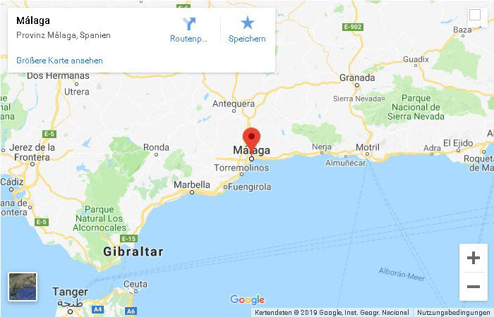 Malaga Karte Map