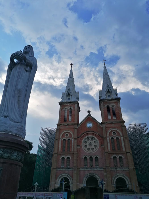 Notre Dame Kathedrale in Ho-Chi-Minh-Stadt