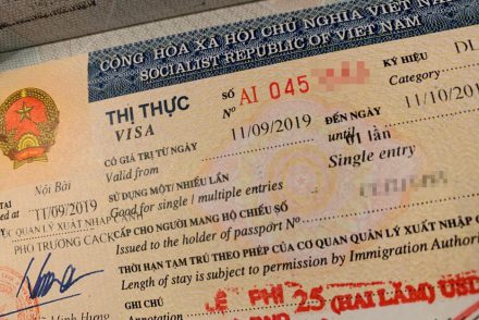 Vietnam Visum im Reisepass