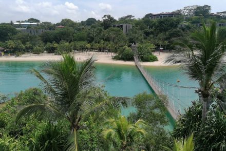 Sentosa Blick auf Palawan Beach