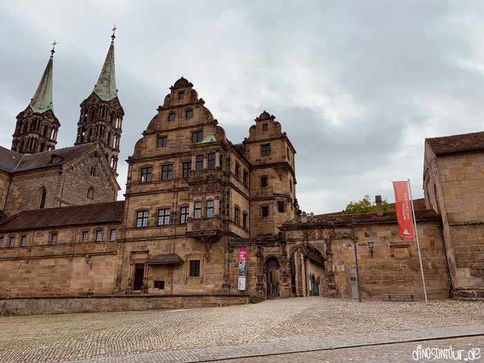 Alte Hofhaltung in Bamberg - Blick vom Domplatz aus