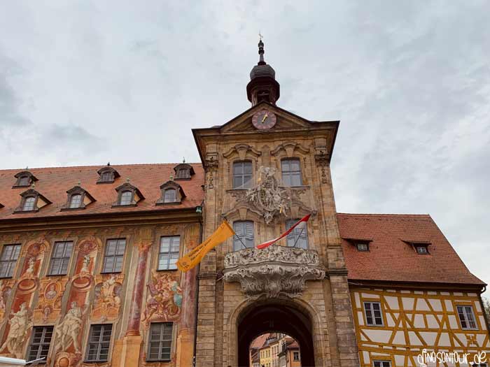 Fassade des Alten Rathauses in Bamberg