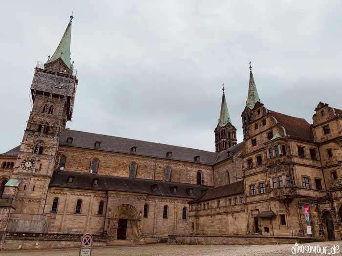 Bamberger Dom vom Domplatz aus