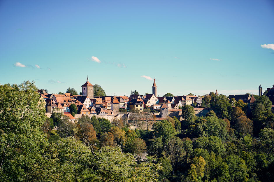 Rothenburg ob der Tauber Taubertal Aussicht
