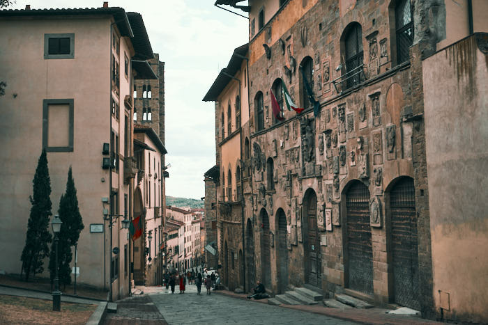 Altstadt Szene Arezzo