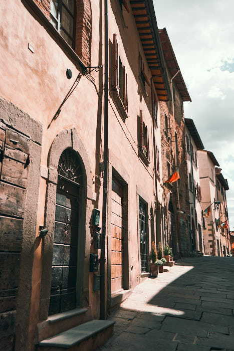 Gasse Altstadt Arezzo Impression