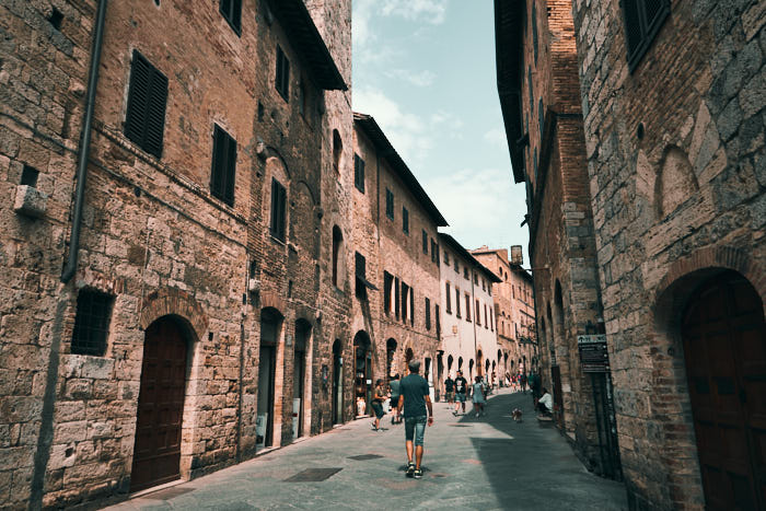 San Gimignano Altstadt Spaziergang