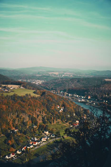 Aussicht Königstein Elbe