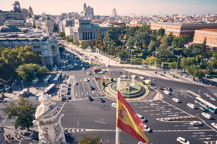 Madrid Aussicht vom Palacio Cibeles