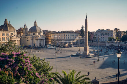 Piazza del Popolo Rom Panorama