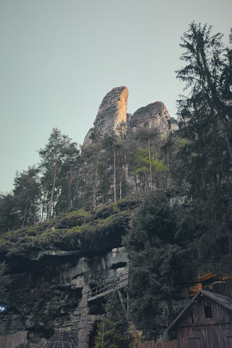 Blick Bastei von Felsenbühne