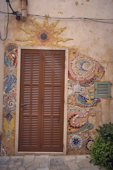 Mosaik Haustür Santanyí