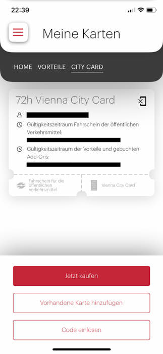 Vienna City Card ivie