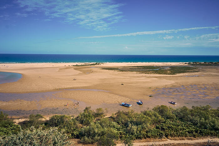 Cacela Velha Aussicht Ebbe Strand