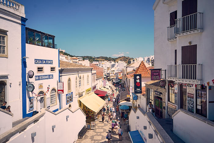 Rua 5 Outubro Albufeira Shopping Restaurant Meile