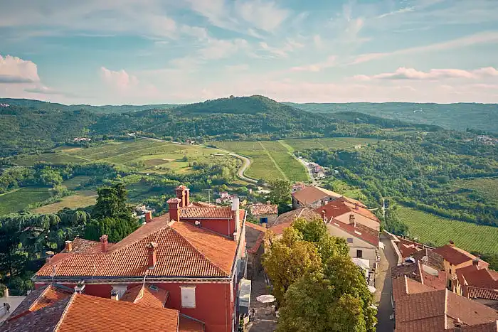 Ausblick Motovun Istrien