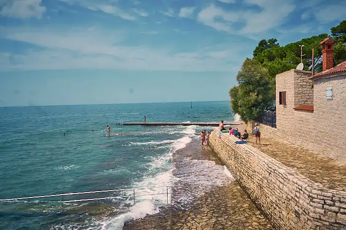 Novigrad Istrien Blick Meer