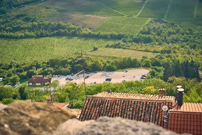 Ausblick Motovun Parkplatz